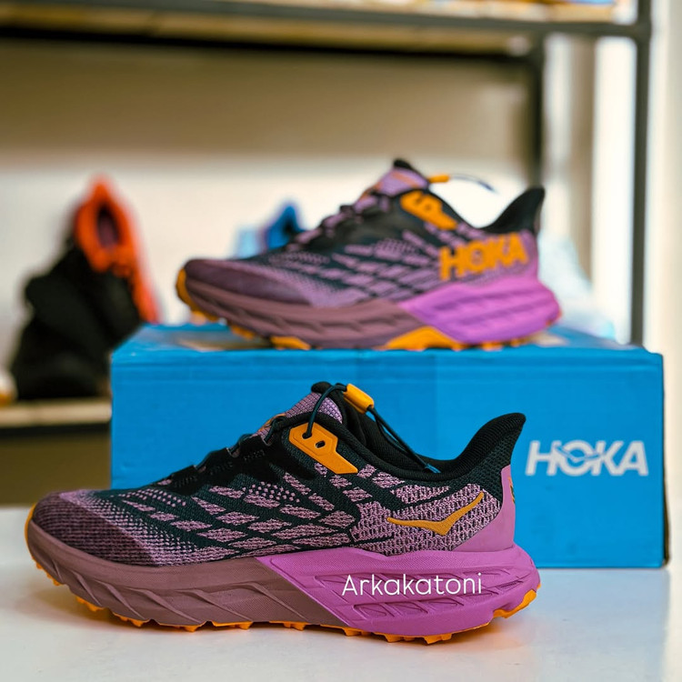 کفش تریل رانینگ ضدآب HOKA Speedgoat 5 GTX اورجینال – چسبندگی قوی، سبک، حرفهای و چهارفصل