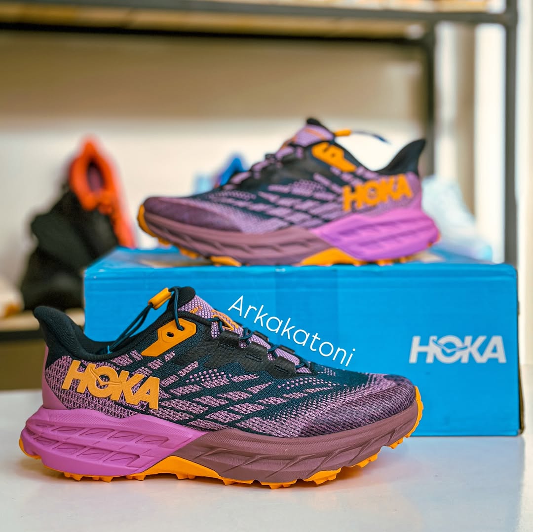 کفش تریل رانینگ ضدآب HOKA Speedgoat 5 GTX اورجینال – چسبندگی قوی، سبک، حرفه‌ای و چهارفصل